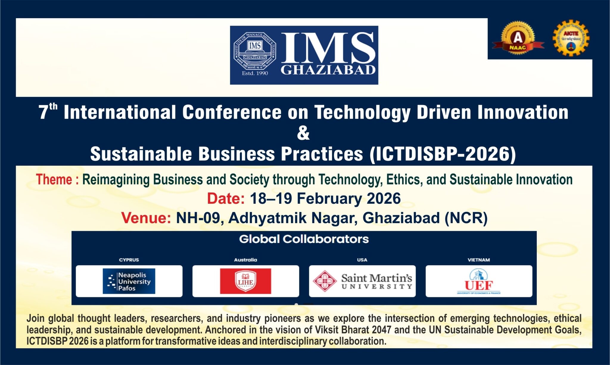 7th International Conference on Technology Driven Innovation ...